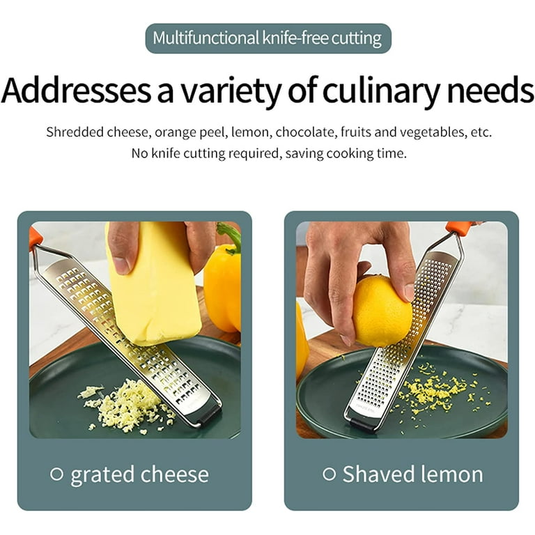 Zester & Grater for Cheese, Lemon, Lime, Orange, Citrus, Garlic, Ginge –  Spring Chef