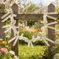 thumbnail image 4 of Easter Party Supplies Bunnies and Bows Garland Cream 6 Feet Easter Hanging Decoration, 4 of 9