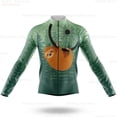thumbnail image 2 of Chaqueta de ciclismo de manga larga para hombre con diseño de perezoso, ropa de ciclismo de montaña para primavera y otoño, uniforme de bicicleta, camiseta de carreras de bicicleta de carretera transp, 2 of 4