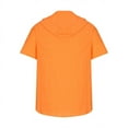 thumbnail image 4 of Birdeem Blouse à Capuche à Manches Courtes Mode Décontractée pour Hommes, Blouse Ajustée à Manches Courtes, 4 of 12