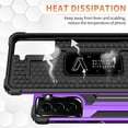 thumbnail image 3 of Samsung Galaxy S21 FE Case, Rosebono Hybrid Slim Colorful Armor Shockproof Impact Resistant Protective Cover Case With Kickstand For Samsung Galaxy S21 FE (Purple), 3 of 8