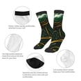 thumbnail image 3 of Naloa Green Marble Kids Socks Unisex Kids and Toddlers' Crew Socks, ,1 Pairs, 3 of 5