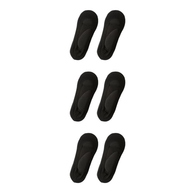 kurtrusly Stylish And Supportive 3D Ankles Socks Fit For Every Foot Skin Color Arch black 39-42 3Set
