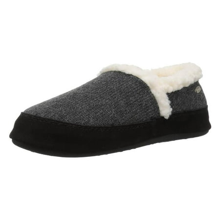 Acorn A10153 Women's Moc Ragg Wool Slipper, Dark Charcoal Heather ...