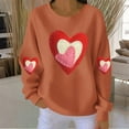 thumbnail image 2 of Taqqpue Womens Sweatshirts Crewneck Fleece Oversized Pullover Sweaters Spring Plus Size Valentine Long Sleeve Shirts for Women, 2 of 5