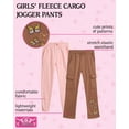 thumbnail image 7 of Real Love Girls' Sweatpants - 2 Pack Soft Fleece Casual Jogger and Cargo Pants for Girls (7-16), 7 of 7