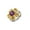 Style Three, variant on 14K Gold Over S925 Floral Amethyst Ring, Classic February Birthstone Charm, Purple Stone Ring, Ideal Anniversary or Birthday Gift for Her