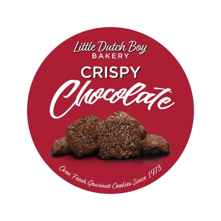 Little Dutch Boy Bakery Crispy Chocolate Baked Gourmet Cookie Tin 32 oz Approx. 70 Count