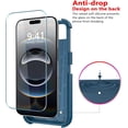 thumbnail image 7 of Diverbox Phone Case for iphone 16E 17E with Screen Protector, Heavy Duty Protection Shockproof DropProof Cover Compatible with MagSafe - Blue, 7 of 7
