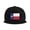 Black, variant on Snapback Hat Texas Flag America Adjustable Flat Bill Brim Hat for Men Women Casual Wear Navy Blue