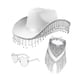 thumbnail image 4 of Cowboy Sombrero de moda Mujeres Hombres Men para disfraces, 4 of 8