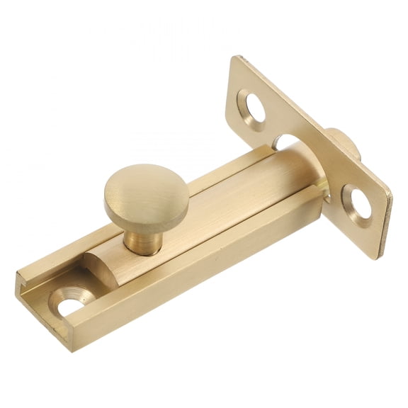 TALENO 2 Pcs Door Sliding Latch 90 Degree Right Angle Barn Door Lock Bedroom Security Lock Sturdy Brass Door Latch For Privacy Gold