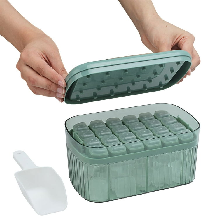 Cook with Color Ice Cube Tray with Lid, Green
