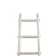 thumbnail image 2 of Transitional Style Wooden Decor Ladder with 5 Steps, White, 2 of 2
