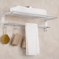 thumbnail image 4 of Towel Rack, Towel Holder, Aluminum Wall-Mounted Double Layer For Toilet Laundry Room Bathhouse Bathroom, 4 of 8