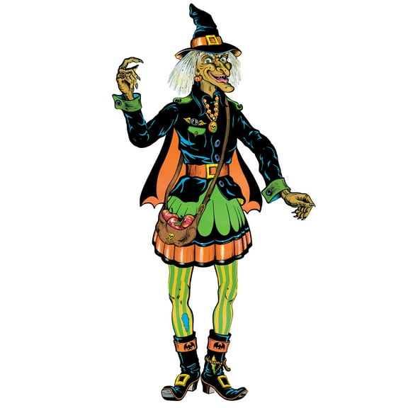 Vintage Halloween Jointed Witch, 4' 9", (1/Pkg)