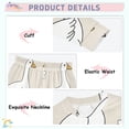 thumbnail image 4 of Cute Duck and Flowers Cotton Pajamas 2 Piece Set Sleepwear Soft and Comfortable Homewear Nightwear, 4 of 7