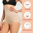 thumbnail image 5 of Tummy Control Shapewear Panties for Women High Waisted Shaping Underwear Body Shaper Slimming Panty Girdle, 5 of 6