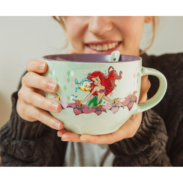 Vintage Disney The Little Mermaid Ariel small Plastic Cup mug child kids  dishes