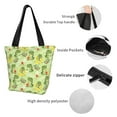 thumbnail image 6 of Kdxio Cute Dinosaurs Cartoon Women Reusable Grocery Bags Foldable Ripstop,Reusable Shopping Bags for Shopping,Gym,Gift, 6 of 8
