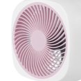 thumbnail image 5 of deevoka Double Layer Rotating Fan Cooling Fan Convenient Compact Portable Table Fan Rechargeable for Bedroom Office Kitchen Dormitory Pink, 5 of 8