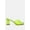 Lime, variant on Clear Flirt Clear Strap Slip On Heel Sandals