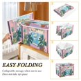 thumbnail image 2 of Yayeee Collapsible Cube Storage Bin with Lid Fabric Closet Decorative Basket with Handles, Sea Boat, 2 of 7