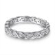 thumbnail image 2 of Anillo de circonitas onduladas en plata de ley 925, 9, 2 of 3