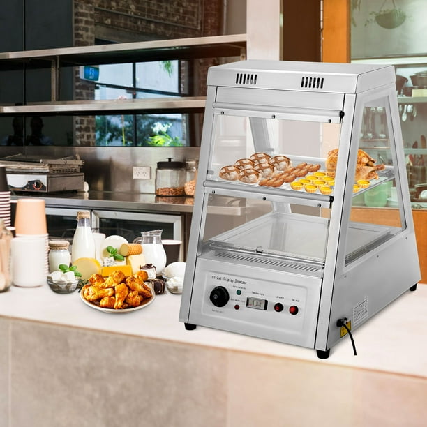 PHOGEO Commercial Food Warmer Countertop Pizza Warmers Display Pastry