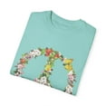 thumbnail image 3 of floral peace sign Unisex Garment-Dyed T-shirt, 3 of 4