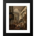 thumbnail image 2 of Ignacy Gierdziejewski 14x18 Black Modern Framed Museum Art Print Titled - Church Interior with Staffage, 2 of 5