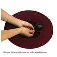 thumbnail image 6 of Travelwant Men & Women Vintage Wide Brim Fedora Hat with Belt Buckle, 6 of 7