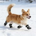 thumbnail image 5 of Breathable Reflective Dog Shoes Protector Boots For Small Medium Outdoor Hot Pavement Rain Activities 4 Pack 4PCS, 5 of 5