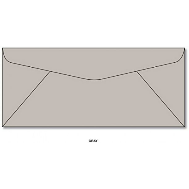 Gray 10 Business Size Envelopes 100 Envelopes