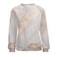 thumbnail image 7 of Colorful Marble Pattern Women's Floral Printed Sweatshirt Long Sleeve Crewneck Casual Loose Vintage Graphic Pullover Tops, 7 of 7