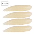 thumbnail image 3 of 200 Uds 17mm Señuelo Suave Grub Gusanos Artificiales Pesca ANGGREK Amarillo, 3 of 8