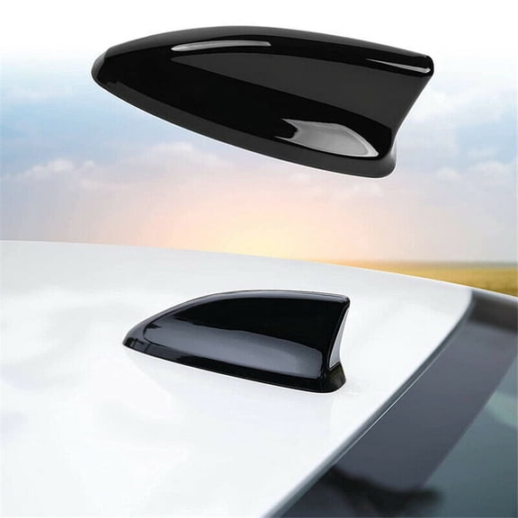 Glossy Black Shark Fin Antenna Decorative Cover For Honda Civic 11th 2022-2023