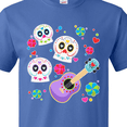 thumbnail image 4 of Inktastic Day of the Dead Owl Sugar Skulls and Guitar T-Shirt, 4 of 5