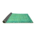 thumbnail image 2 of Ahgly Company Indoor Rectangle Abstract Turquoise Blue Modern Area Rugs, 2' x 3', 2 of 4