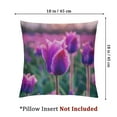 thumbnail image 4 of Purple Tulips Decorative Throw Pillow Covers Case Square for Couch Sofa Bed Living Room Bedroom, 4 of 7