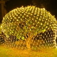 thumbnail image 5 of Christmas LED Net Lights Outdoor, Waterproof Mesh String Light, 200 LED 9.8 FT x 6.6 FT 8 Modes Plug in, Decor for Bushes Garden Party Xmas Tree,Warm White, 5 of 6