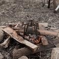 thumbnail image 3 of Outdoor Camping Stoves Rack Portable Stainless Steel Fire Frame Multifunctional Picnic BBQ Cooking Accessory Fire Burn Pit Stand Bonfire Support, 3 of 7
