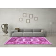 thumbnail image 3 of Ahgly Company Indoor Rectangle Abstract Purple Modern Area Rugs, 3' x 5', 3 of 4
