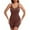 Coffee, variant on Women's Bodysuit Tummy Control Corset Butt Lifting Cut Out Bodysuits Jumpsuits Waist Trainer Full body Shaper Khaki