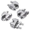 thumbnail image 2 of 2mm 1/16 Inch Stainless Steel Wire Rope Cable Clamp Fastener 12pcs, 2 of 5