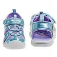thumbnail image 4 of Disney Frozen Girls Closed Toe Sport Sandals. (Toddler Little Kids), Light Blue Lilac, Size: 8, 4 of 6