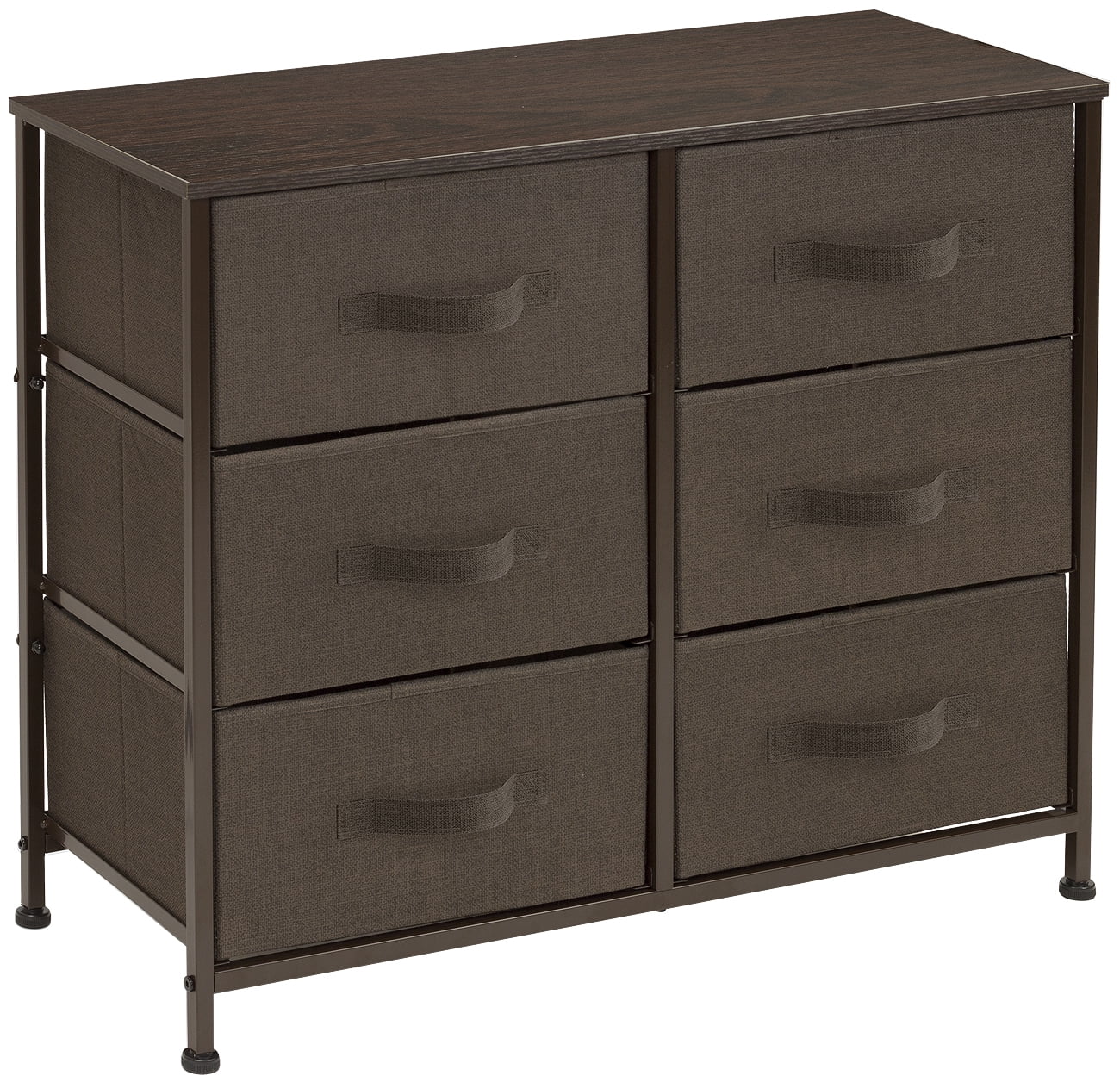 Sorbus 5 Drawer Dresser, Brown, Compact Storage Unit for Bedroom, Office, and Nursery