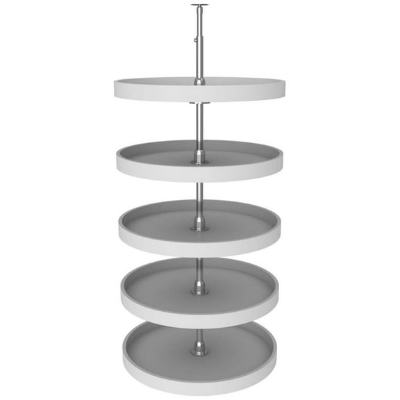 Rev-A-Shelf 6065-24-52 Classic 5 Tier 24" Full Circle Lazy Susan - White
