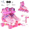 thumbnail image 1 of Patinage Chaussures Enfants Débutants Bébé Double Rangée Quatre Roues Garçons Filles Patins Enfants, 1 of 5