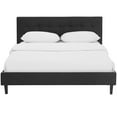 thumbnail image 4 of Ergode Linnea Queen Faux Leather Bed - Black, 4 of 5